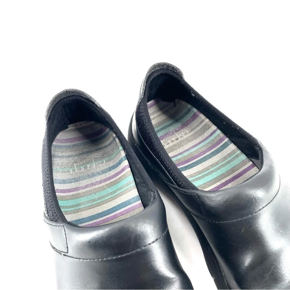 DANSKO Enya Black Leather Professional Slip On